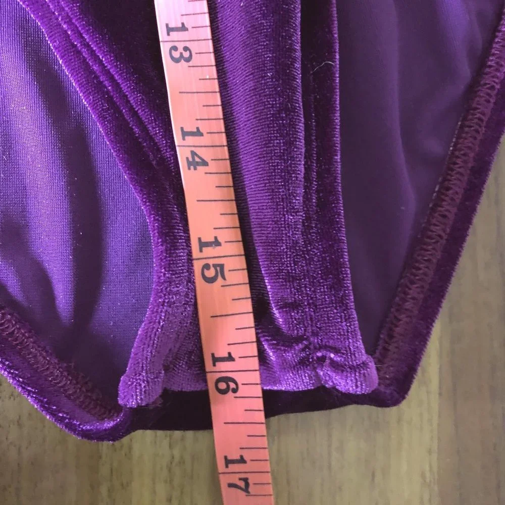 New Violet Purple Leotard & Tutu by Childhood Enchantment Medium Floral Ribbon M
